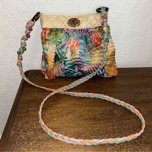 Cappelli Straworld Tropical Print Crossbody Shoulder Purse Bag